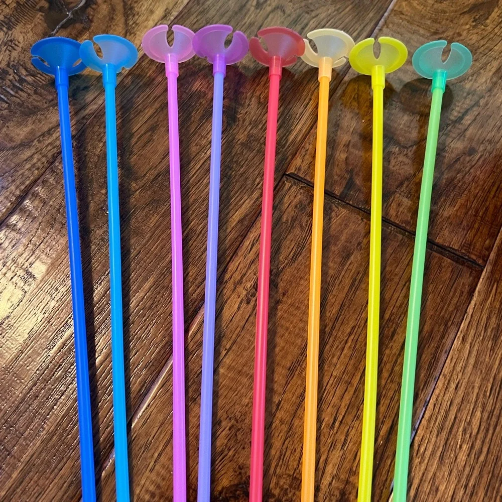 Colorful Balloon Sticks with Cupcake Foil Balloon